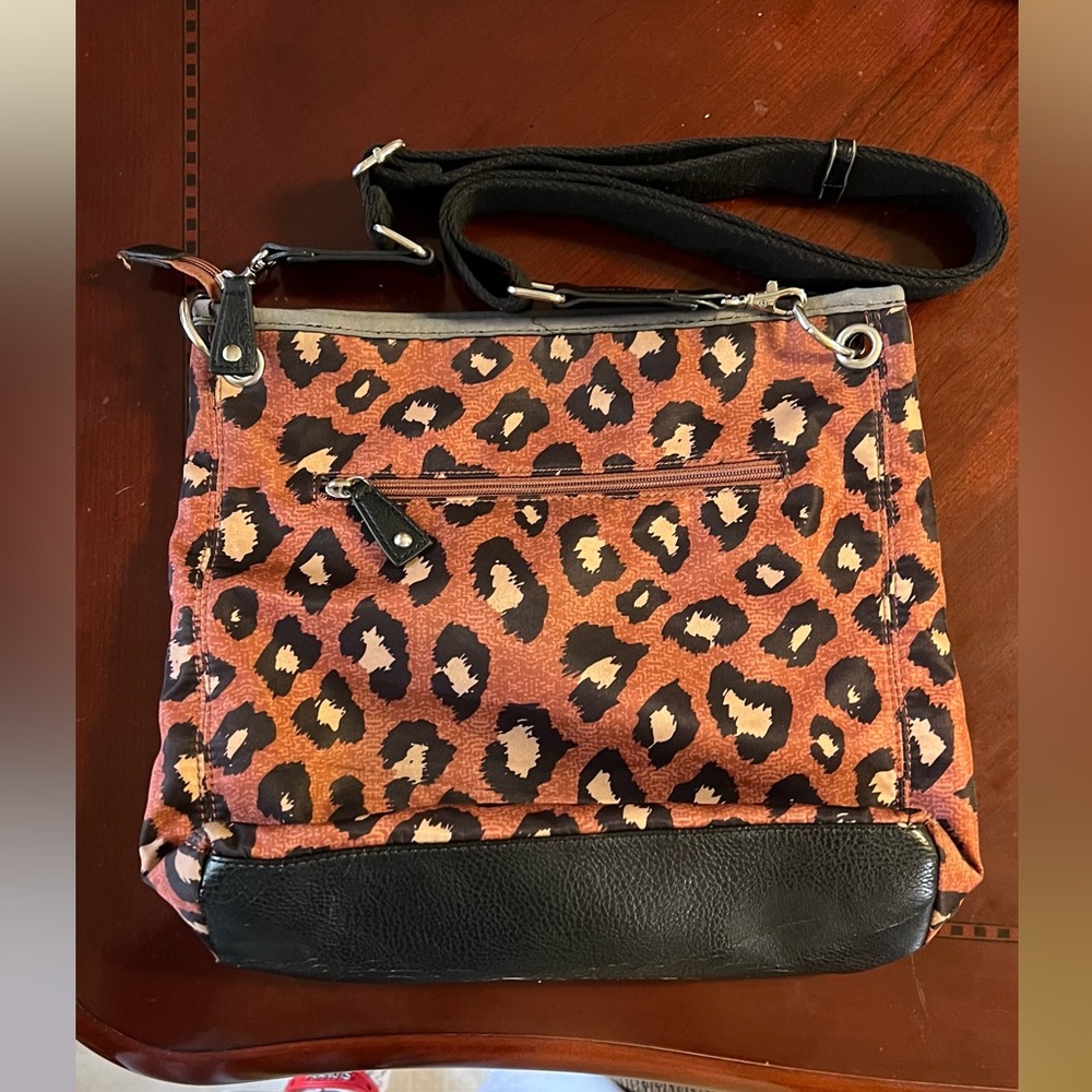 Franco Sarto Leopard Print crossbody purse